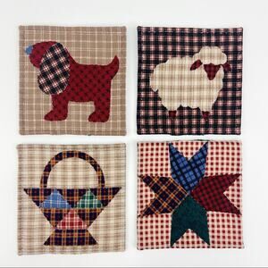 Handmade Quilted Coaster Rustic Farmhouse